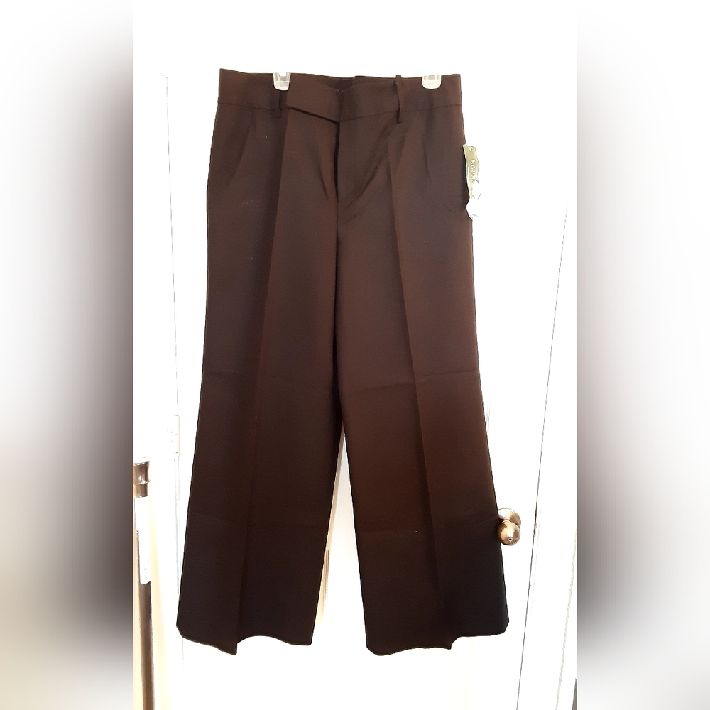 Lauren Ralph Lauren Black Wide Leg Dress Pant 14